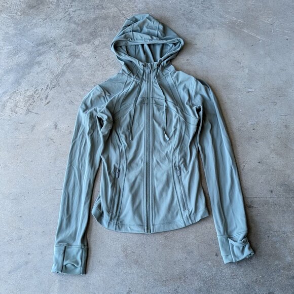 Lululemon Green Hooded Full Zip Define Jacket size 6 - Picture 1 of 9